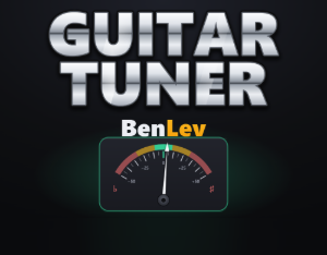 BenLev guitar tuner with a gauge dial and chrome lettering